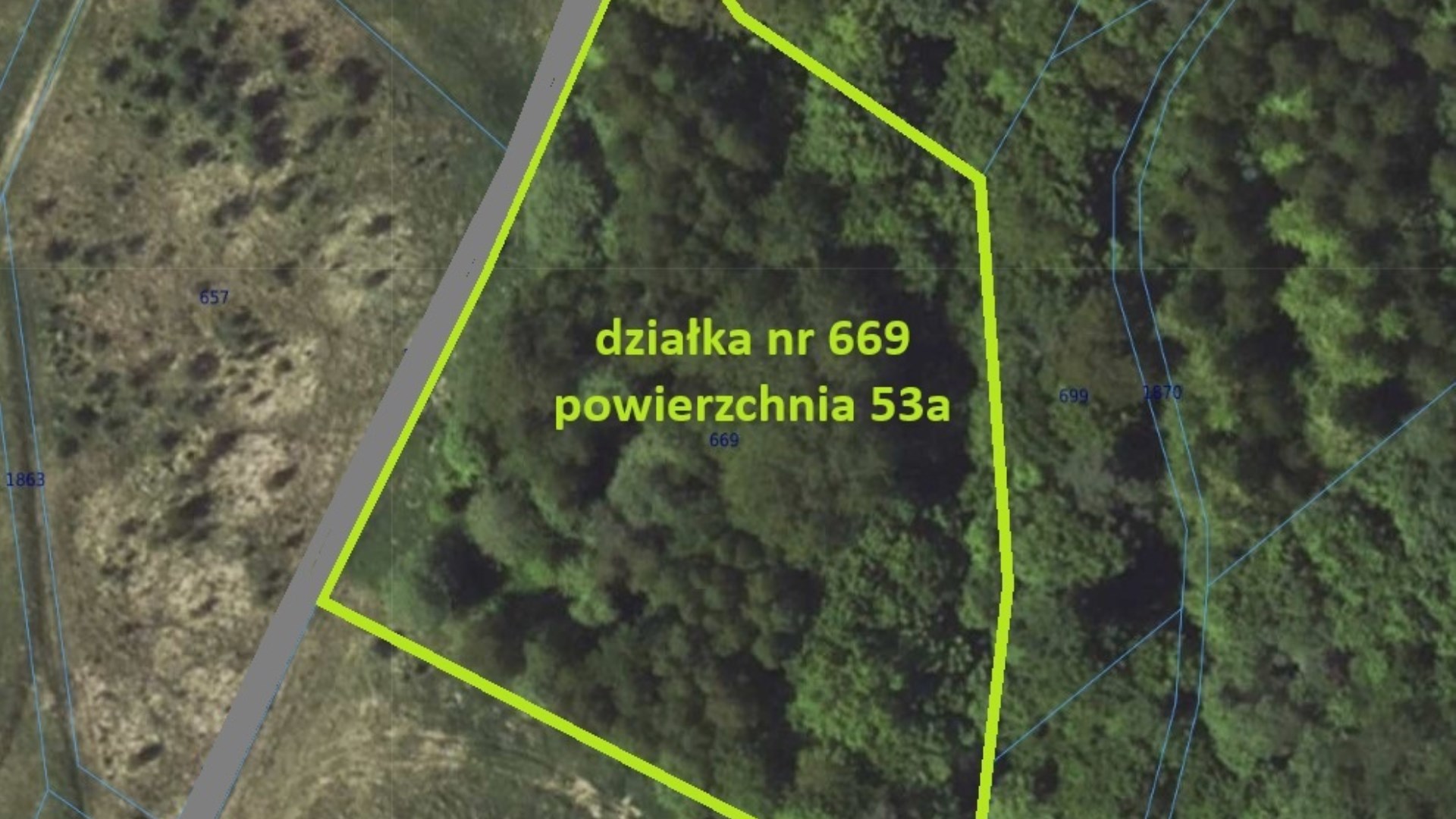 4 działki rolne o łącznej powierzchni 1,36ha