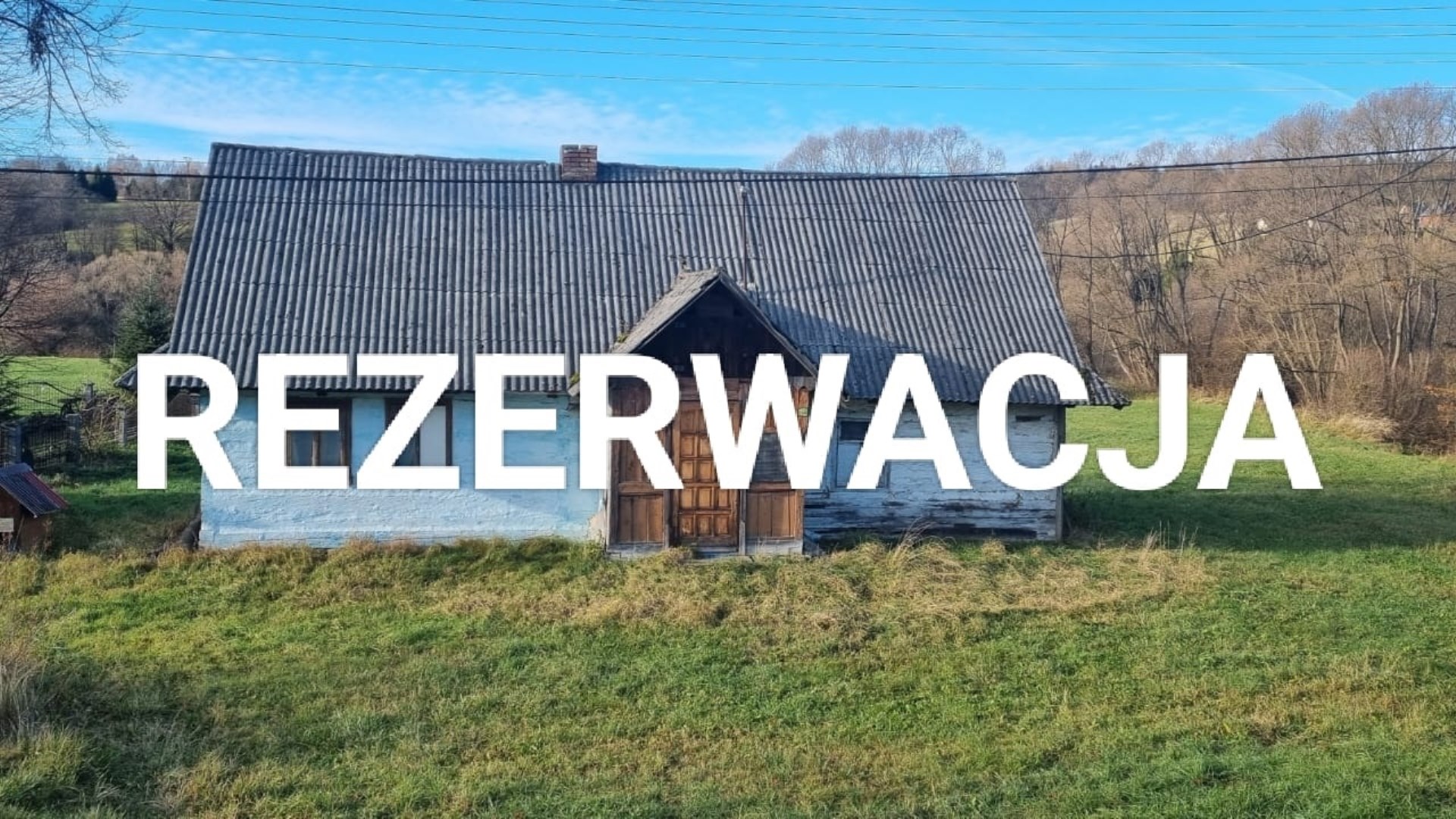 Dom drewniany na działce o powierzchni 34a