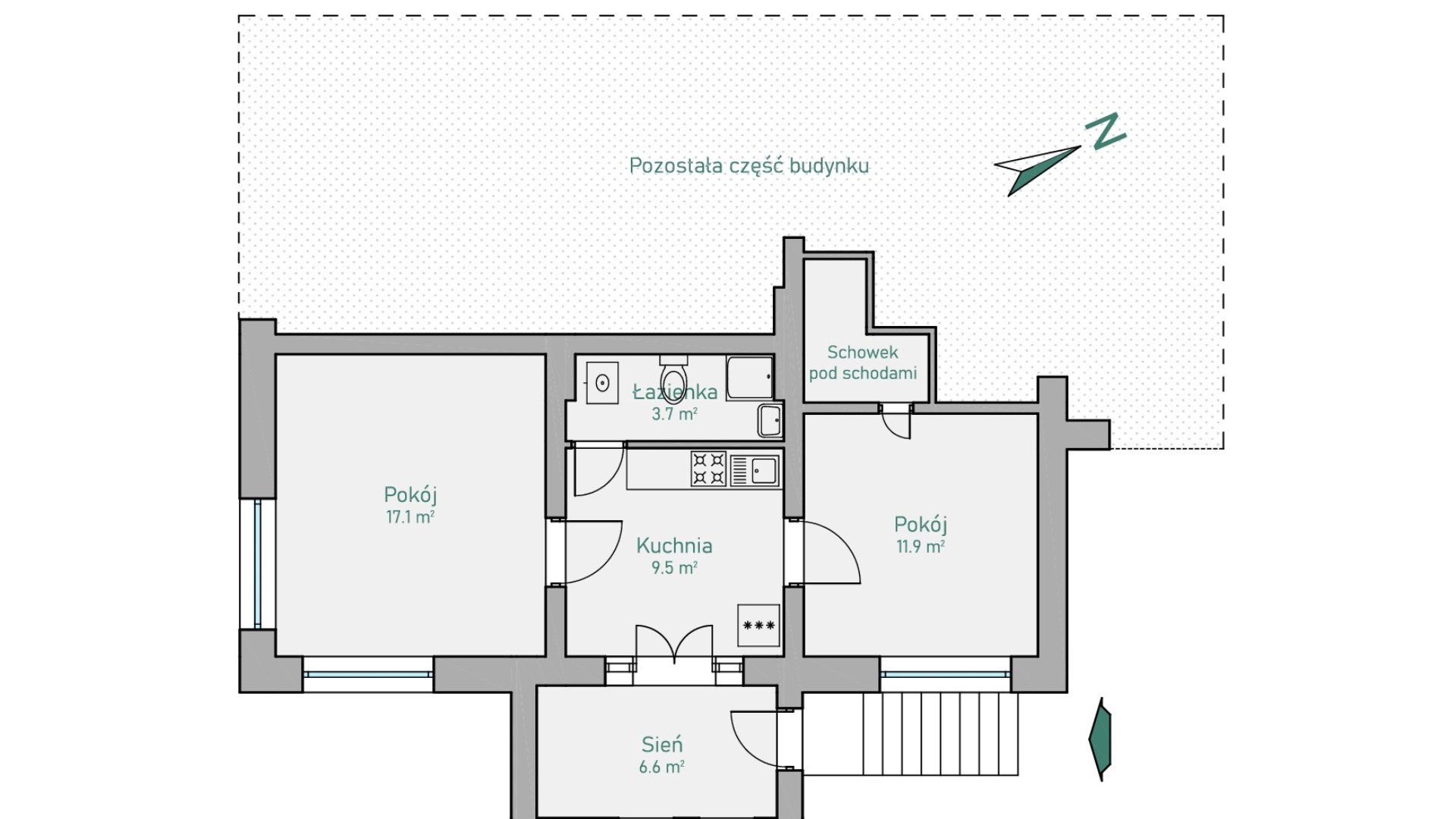 Mieszkanie z własnym dużym ogrodem - 5a