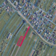 Działka Sanok Olchowce przy II części obwodnicy. 